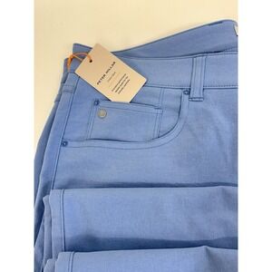 NWT Peter Millar EB66 Stretch Five Pocket Golf Pants BFADE Blue Size 36x32 $160